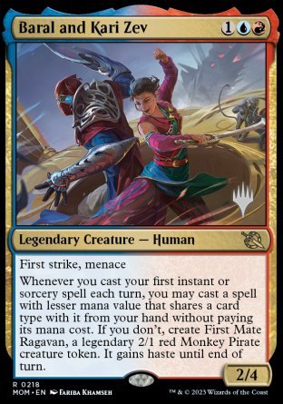 Baral and Kari Zev (Promo Pack) [March of the Machine Promos] | Eastridge Sports Cards & Games