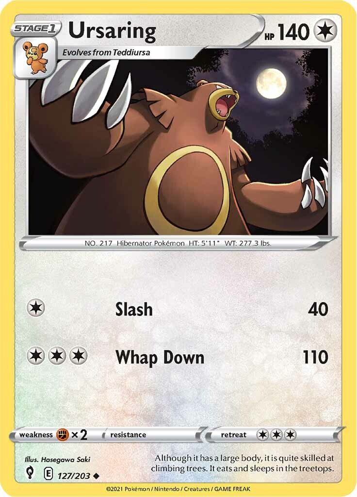 Ursaring (127/203) [Sword & Shield: Evolving Skies] | Eastridge Sports Cards & Games