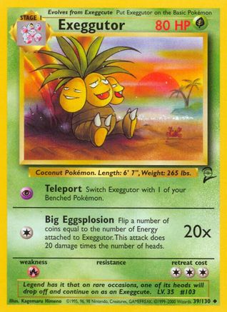 Exeggutor (39/130) [Base Set 2] | Eastridge Sports Cards & Games