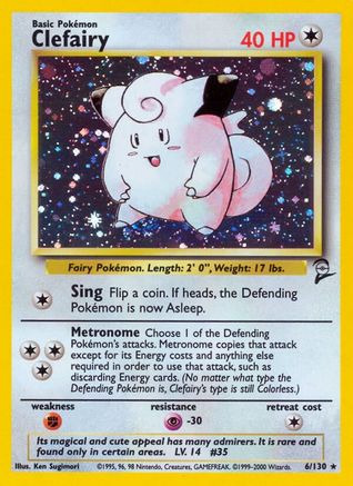 Clefairy (6/130) [Base Set 2] | Eastridge Sports Cards & Games