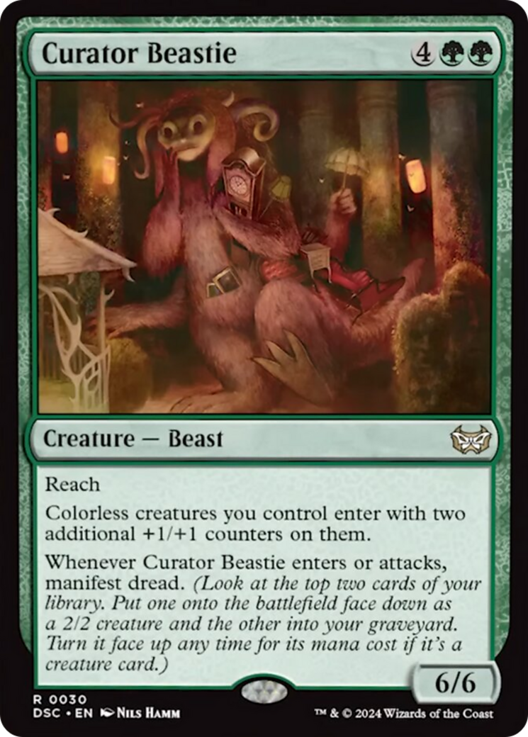 Curator Beastie (Extended Art) [Duskmourn: House of Horror Commander] | Eastridge Sports Cards & Games