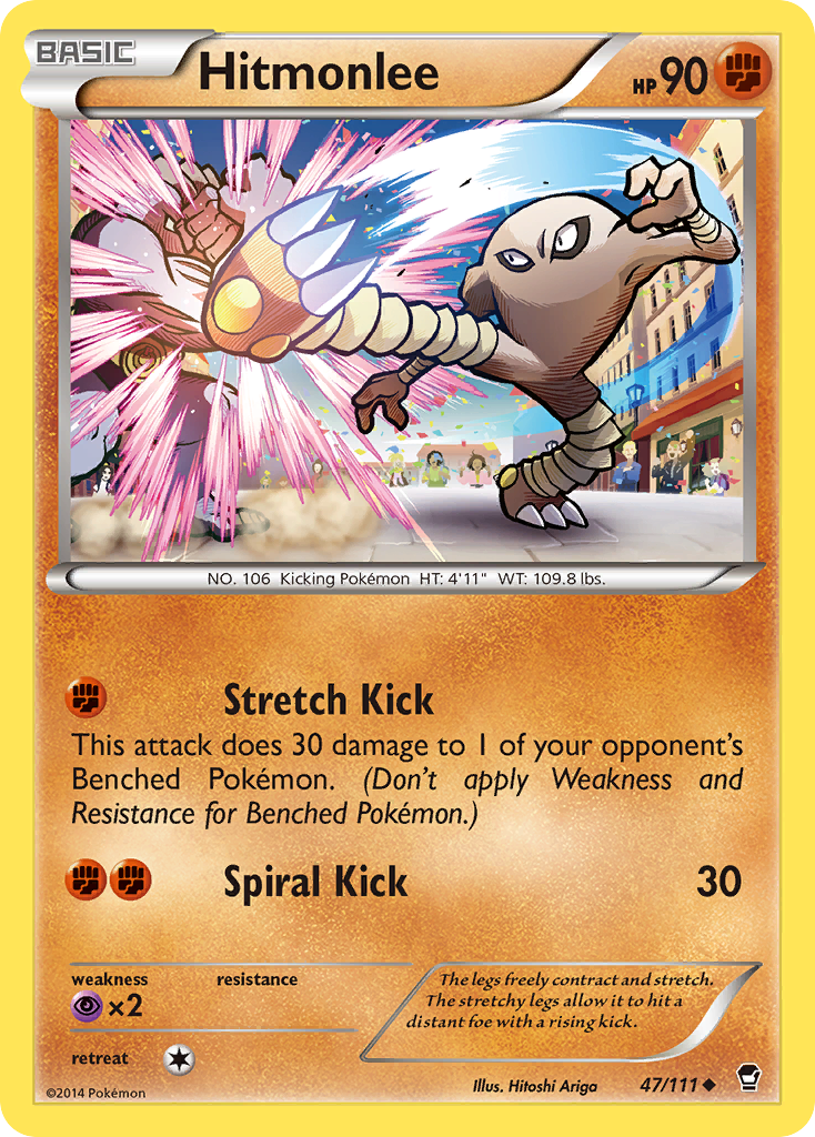 Hitmonlee (47/111) [XY: Furious Fists] | Eastridge Sports Cards & Games