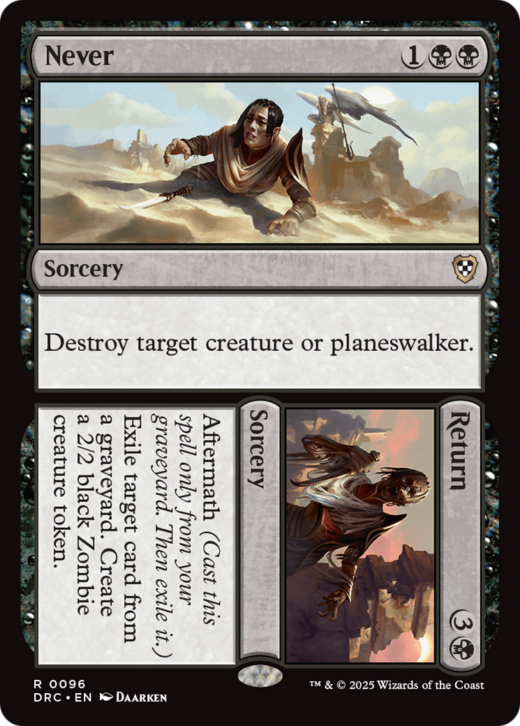 Never // Return [Aetherdrift Commander] | Eastridge Sports Cards & Games