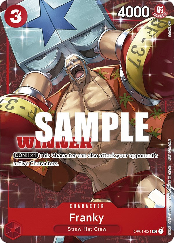 Franky (Tournament Pack Vol. 2) [Winner] [One Piece Promotion Cards] | Eastridge Sports Cards & Games