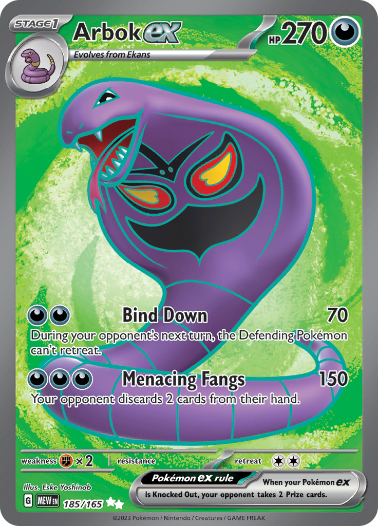 Arbok ex (185/165) [Scarlet & Violet 151] | Eastridge Sports Cards & Games