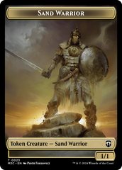 Marit Lage // Sand Warrior Double-Sided Token [Modern Horizons 3 Commander Tokens] | Eastridge Sports Cards & Games