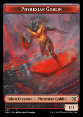 Phyrexian Mite (011) // Phyrexian Goblin Double-Sided Token [Phyrexia: All Will Be One Tokens] | Eastridge Sports Cards & Games