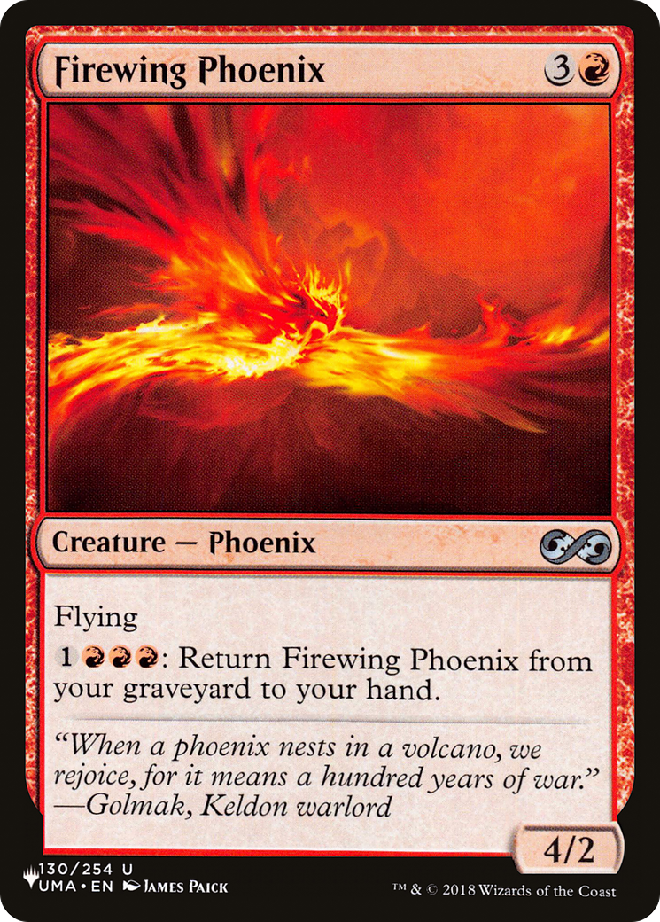 Firewing Phoenix [The List] | Eastridge Sports Cards & Games