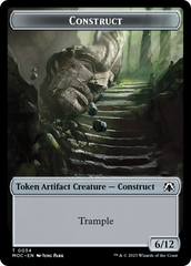 Phyrexian Golem // Construct Double-Sided Token [March of the Machine Commander Tokens] | Eastridge Sports Cards & Games