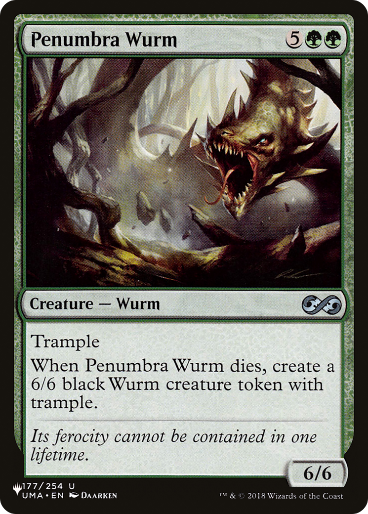 Penumbra Wurm [The List] | Eastridge Sports Cards & Games