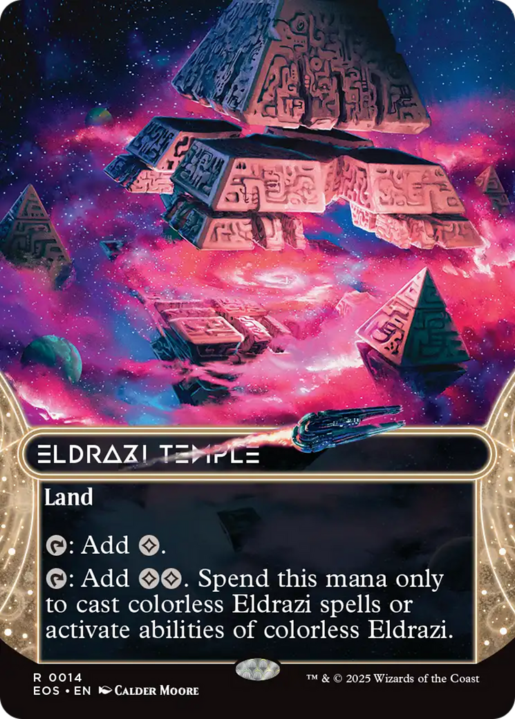 Eldrazi Temple (0014) (Borderless) [Edge of Eternities: Stellar Sights] | Eastridge Sports Cards & Games