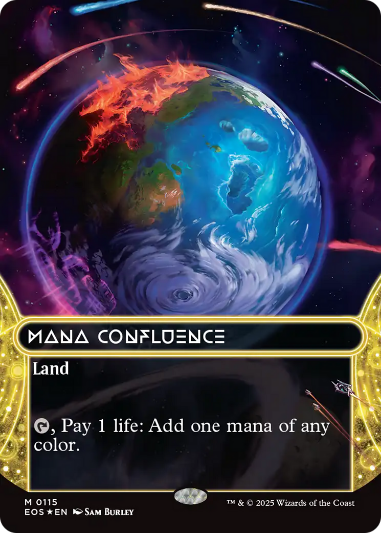 Mana Confluence (0115) (Borderless) (Galaxy Foil) [Edge of Eternities: Stellar Sights] | Eastridge Sports Cards & Games