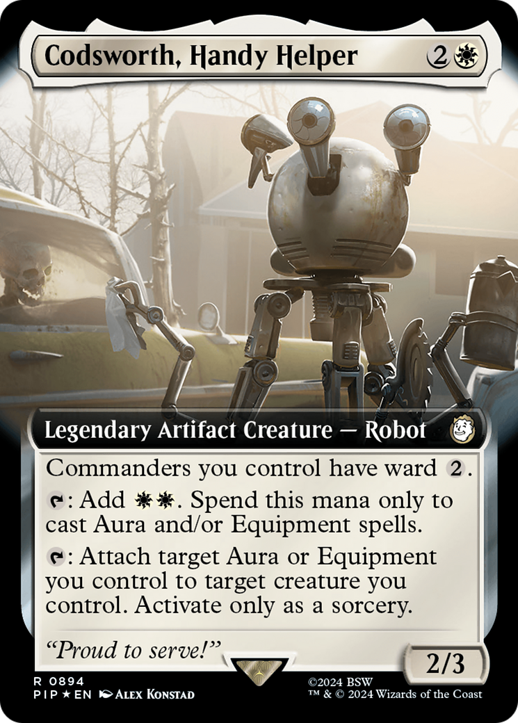 Codsworth, Handy Helper (Extended Art) (Surge Foil) [Fallout] | Eastridge Sports Cards & Games