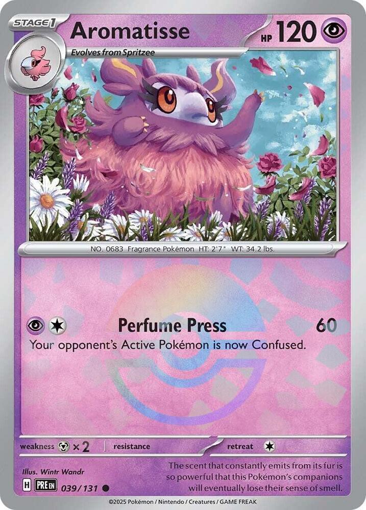 Aromatisse (039/131) (Poke Ball Pattern) [Scarlet & Violet: Prismatic Evolutions] | Eastridge Sports Cards & Games