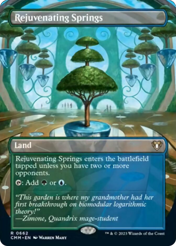 Rejuvenating Springs (Borderless Alternate Art) [Commander Masters] | Eastridge Sports Cards & Games