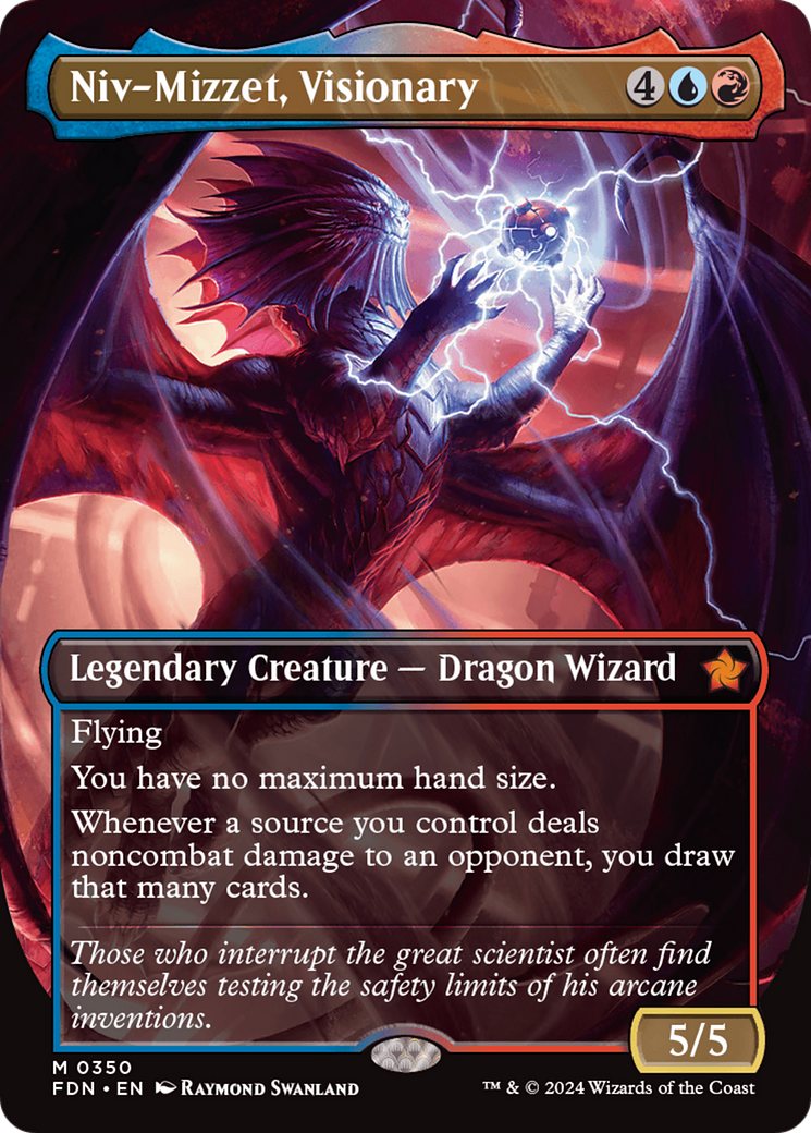 Niv-Mizzet, Visionary (Borderless) [Foundations] | Eastridge Sports Cards & Games