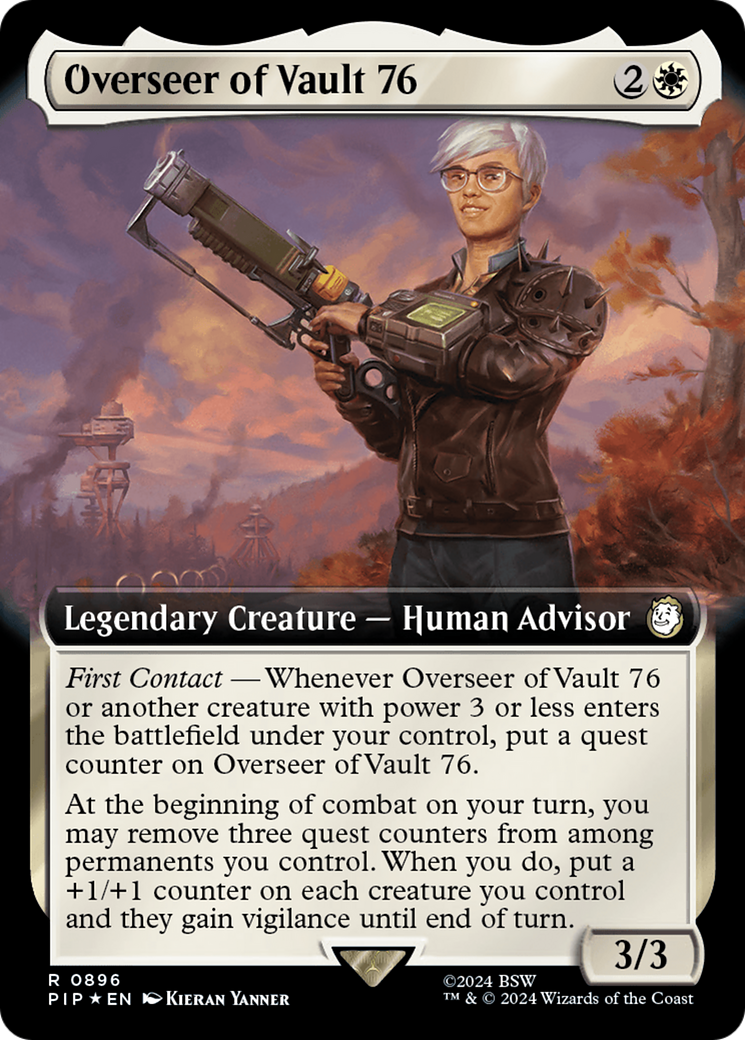 Overseer of Vault 76 (Extended Art) (Surge Foil) [Fallout] | Eastridge Sports Cards & Games