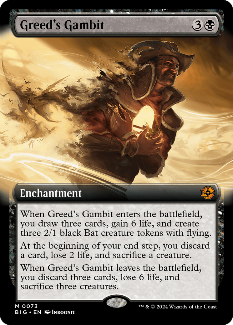 Greed's Gambit (Extended Art) [Outlaws of Thunder Junction: The Big Score] | Eastridge Sports Cards & Games