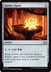 Rakdos Signet [Duskmourn: House of Horror Commander] | Eastridge Sports Cards & Games