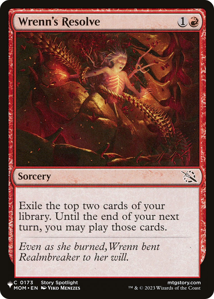 Wrenn's Resolve [The List Reprints] | Eastridge Sports Cards & Games