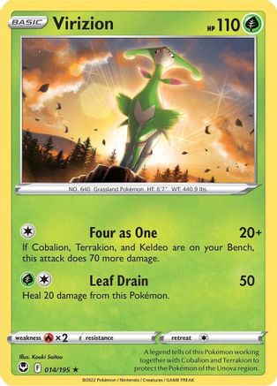 Virizion (014/195) [Sword & Shield: Silver Tempest]
