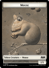 Mouse // Food (0010) Double-Sided Token [Wilds of Eldraine Tokens] | Eastridge Sports Cards & Games