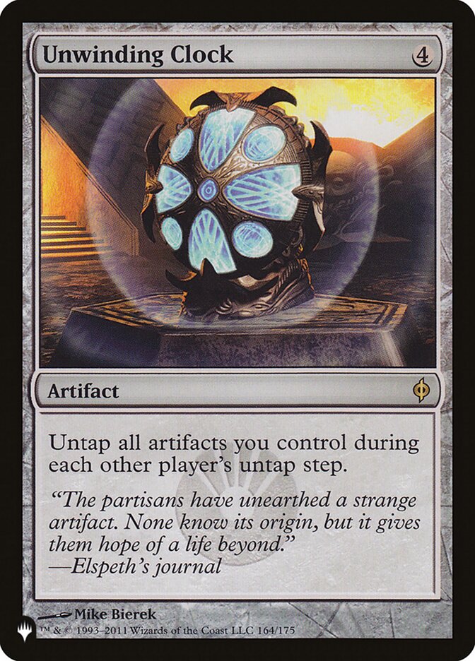 Unwinding Clock [The List] | Eastridge Sports Cards & Games