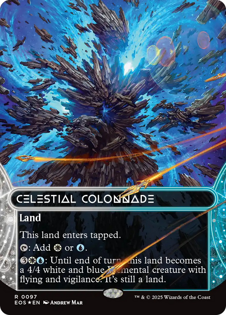 Celestial Colonnade (0097) (Borderless) (Galaxy Foil) [Edge of Eternities: Stellar Sights] | Eastridge Sports Cards & Games