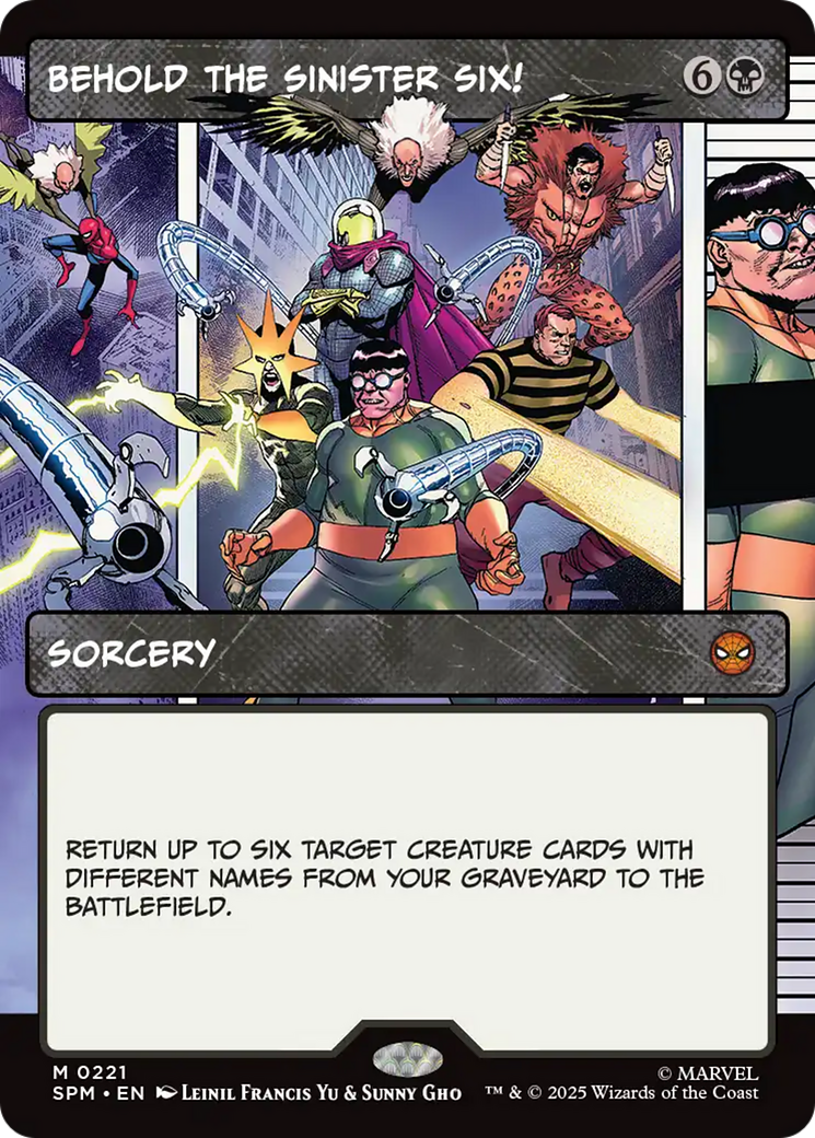 Behold the Sinister Six! (Borderless) [Marvel's Spider-Man] | Eastridge Sports Cards & Games
