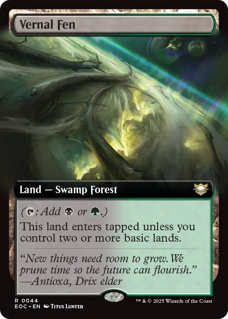 Vernal Fen (Extended Art) [Edge of Eternities Commander] | Eastridge Sports Cards & Games