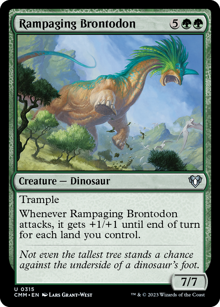 Rampaging Brontodon [Commander Masters] | Eastridge Sports Cards & Games