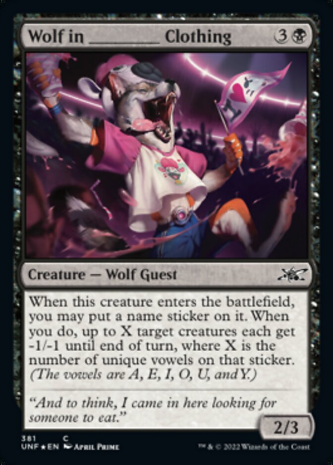 Wolf in _____ Clothing (Galaxy Foil) [Unfinity] | Eastridge Sports Cards & Games