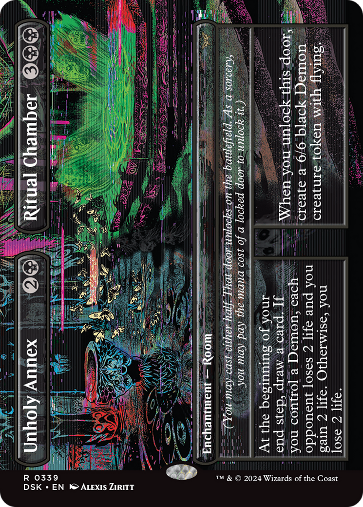 Unholy Annex // Ritual Chamber (Borderless) [Duskmourn: House of Horror] | Eastridge Sports Cards & Games