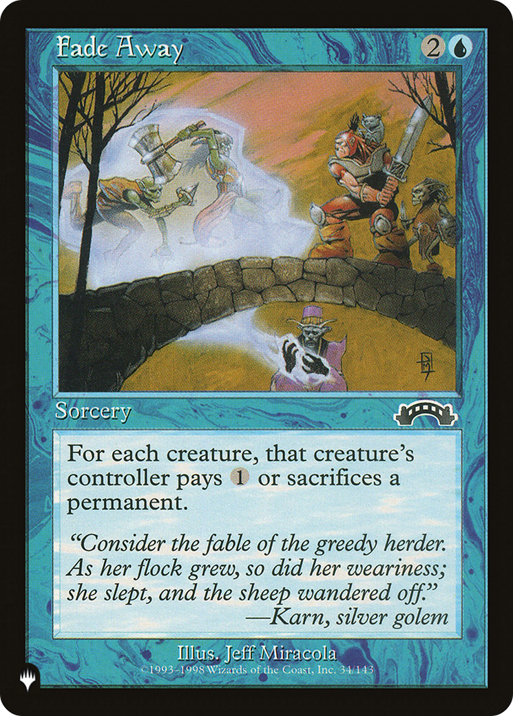 Fade Away [The List] | Eastridge Sports Cards & Games