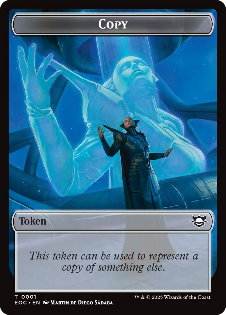Copy // Clue Double-Sided Token [Edge of Eternities Commander Tokens] | Eastridge Sports Cards & Games