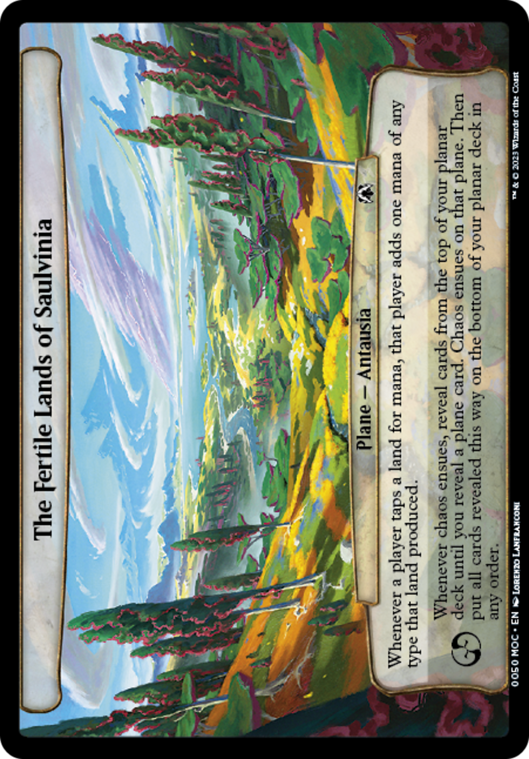 The Fertile Lands of Saulvinia [March of the Machine Commander] | Eastridge Sports Cards & Games