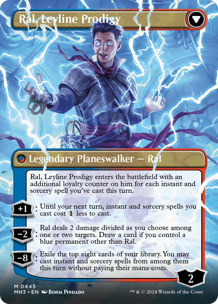 Ral, Monsoon Mage // Ral, Leyline Prodigy (Borderless) [Modern Horizons 3] | Eastridge Sports Cards & Games