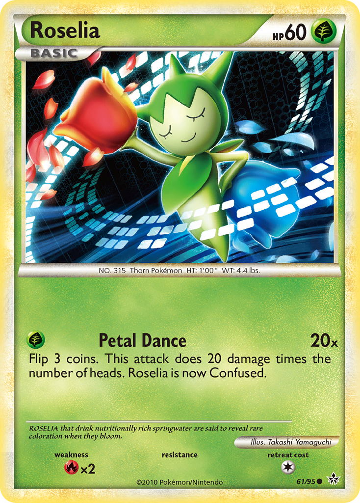 Roselia (61/95) [HeartGold & SoulSilver: Unleashed] | Eastridge Sports Cards & Games