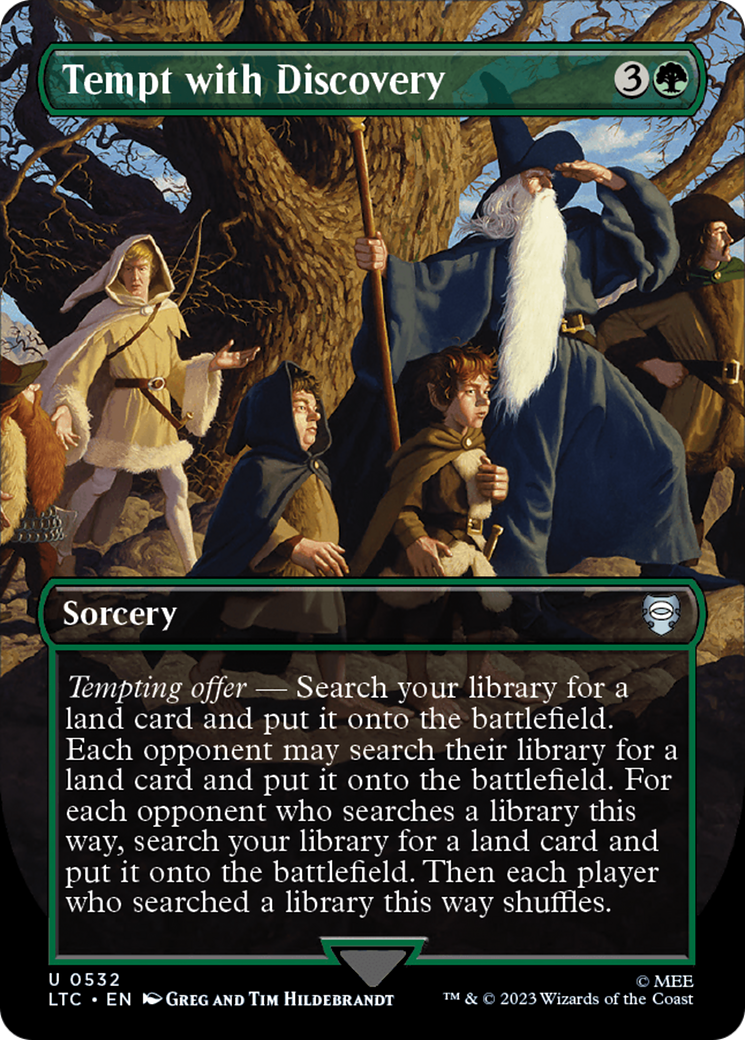 Tempt with Discovery (Borderless) [The Lord of the Rings: Tales of Middle-Earth Commander] | Eastridge Sports Cards & Games