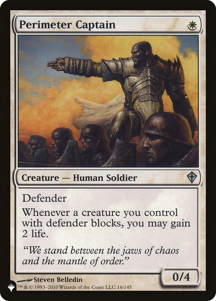 Perimeter Captain [The List] | Eastridge Sports Cards & Games