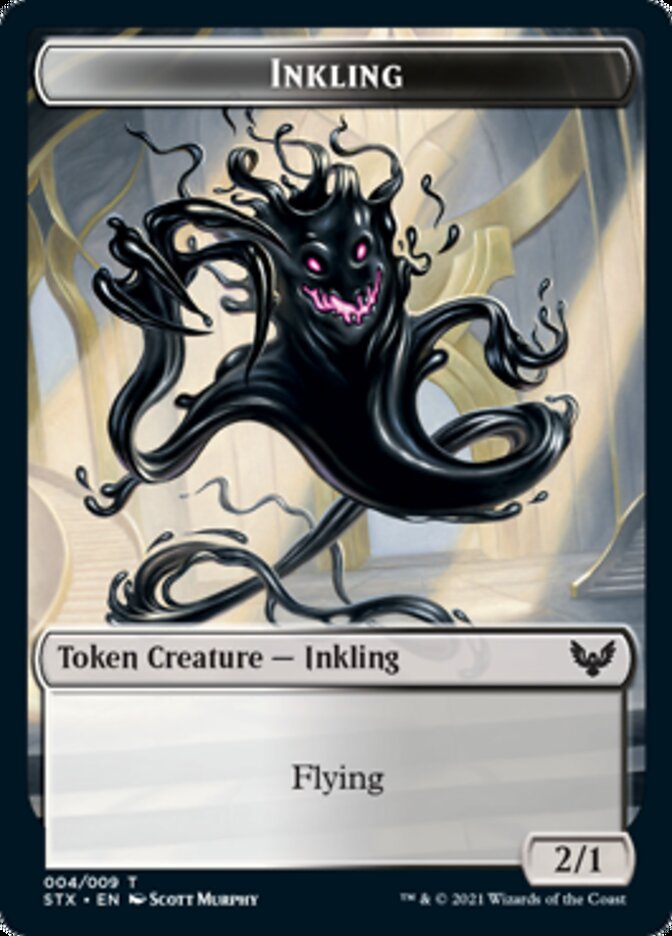 Inkling // Treasure Double-Sided Token [Strixhaven: School of Mages Tokens] | Eastridge Sports Cards & Games