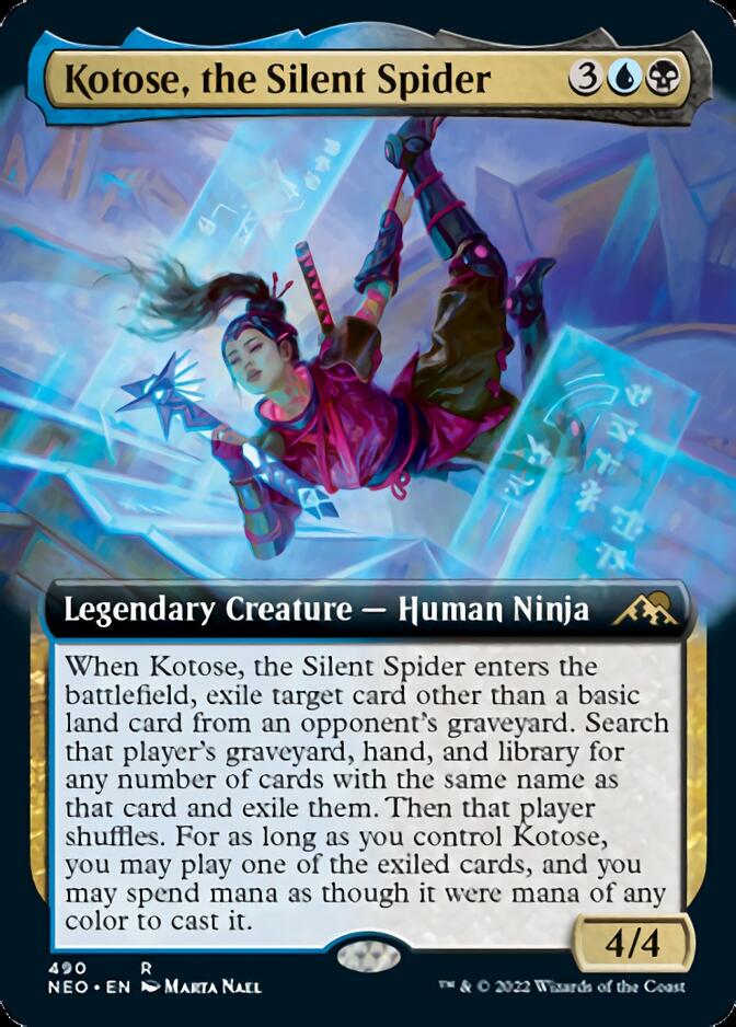 Kotose, the Silent Spider (Extended Art) [Kamigawa: Neon Dynasty] | Eastridge Sports Cards & Games