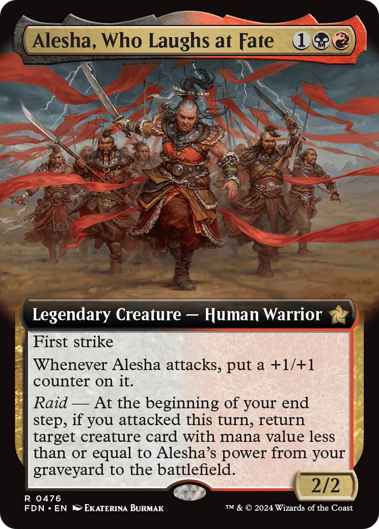 Alesha, Who Laughs at Fate (Extended Art) [Foundations] | Eastridge Sports Cards & Games