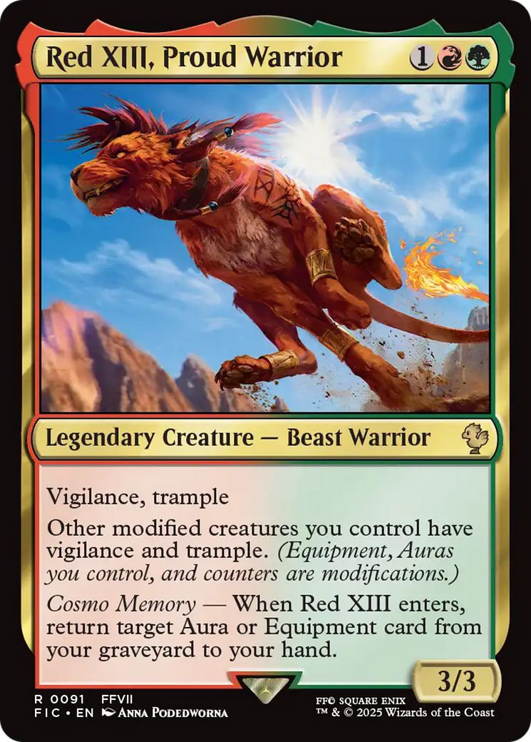 Red XIII, Proud Warrior [FINAL FANTASY Commander] | Eastridge Sports Cards & Games