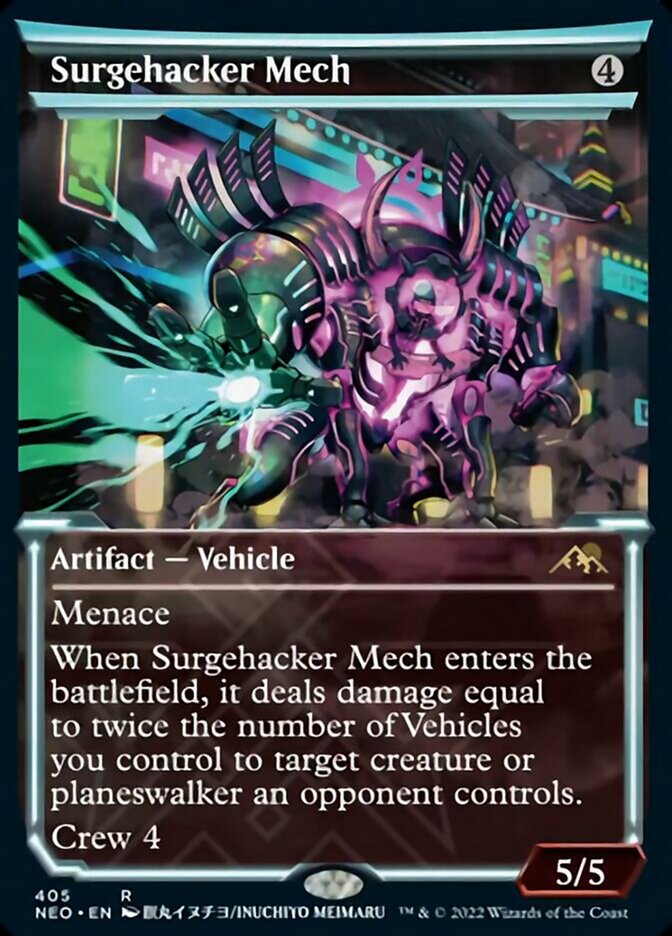 Surgehacker Mech (Showcase Soft Glow) [Kamigawa: Neon Dynasty] | Eastridge Sports Cards & Games