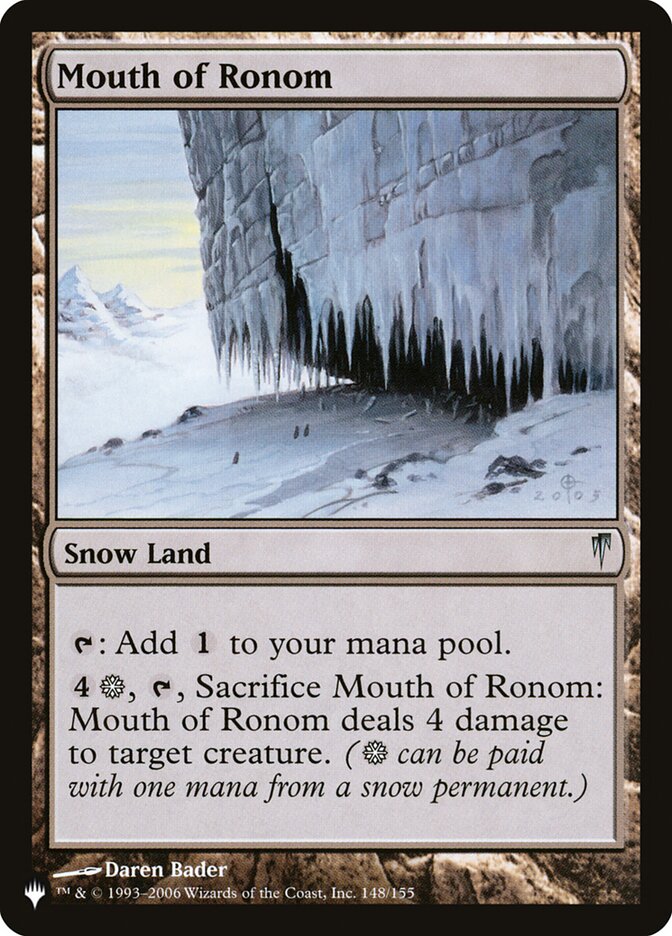 Mouth of Ronom [The List] | Eastridge Sports Cards & Games