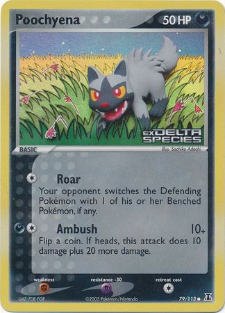 Poochyena (79/113) (Stamped) [EX: Delta Species] | Eastridge Sports Cards & Games