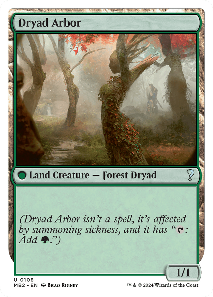 Dryad Arbor (White Border) [Mystery Booster 2] | Eastridge Sports Cards & Games