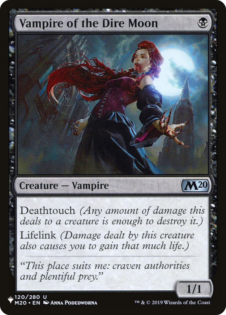 Vampire of the Dire Moon [The List] | Eastridge Sports Cards & Games