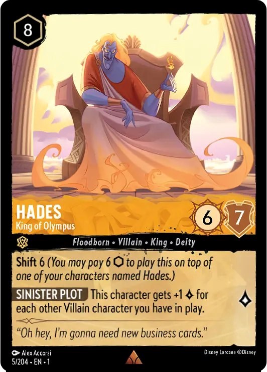Hades - King of Olympus (Oversized) (5/204) [The First Chapter] | Eastridge Sports Cards & Games